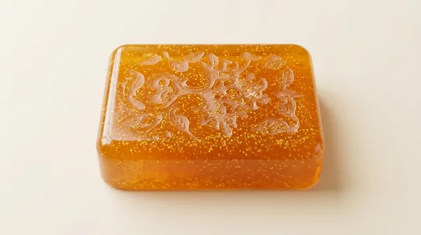 Jabón cítrico de naranja, base transparente